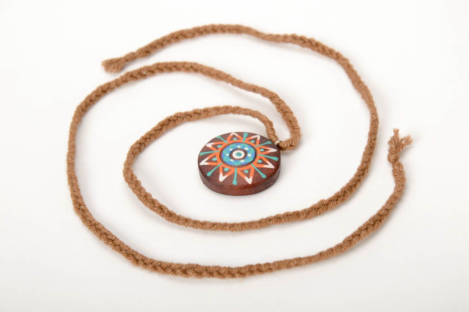 Handmade pendant wooden pendant designer accessories gift for girl wood pendant photo 3