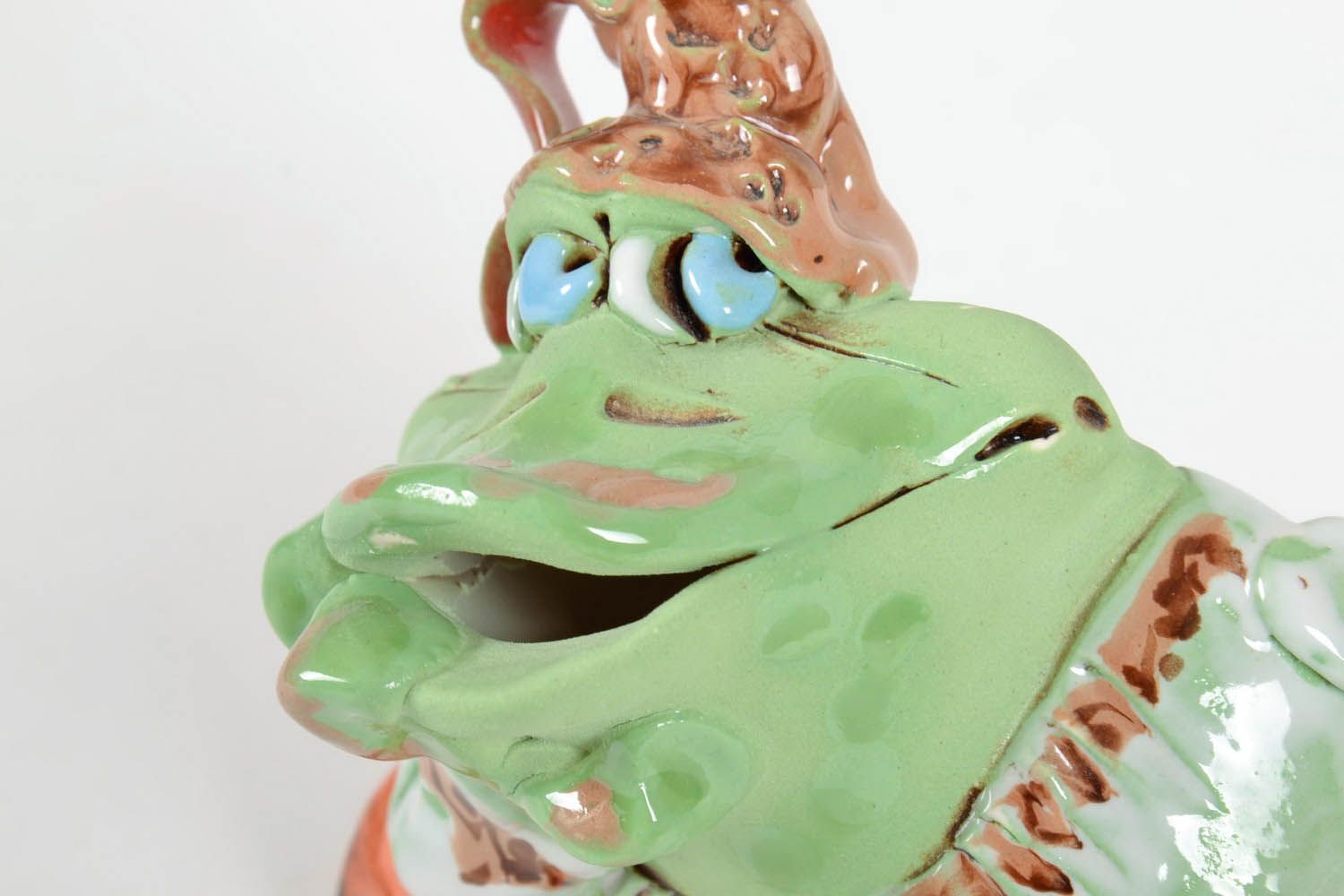 Keramik Spardose Frosch in Wyschywanka foto 2