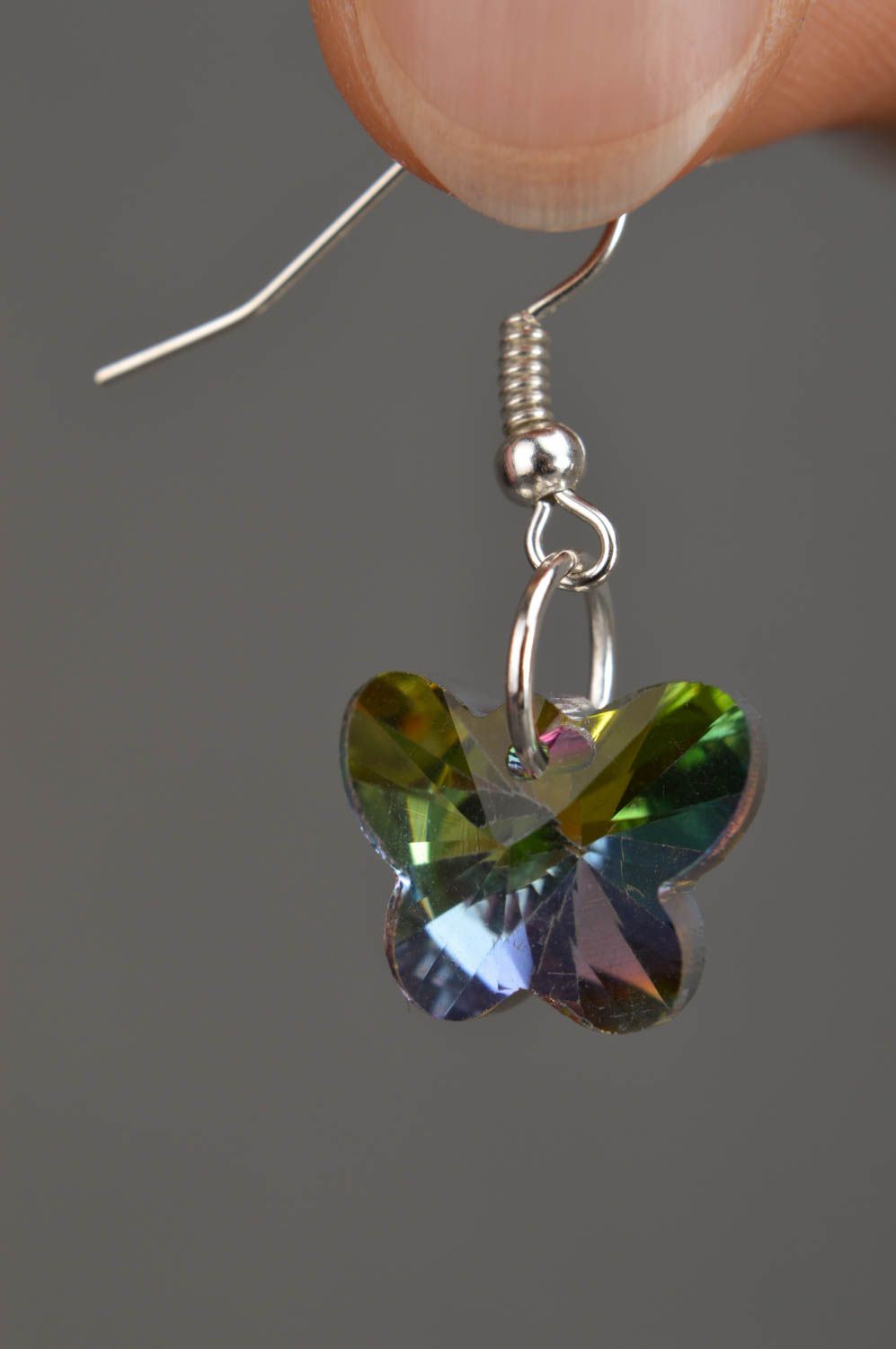 Handmade crystal earrings stylish earrings with charms designer long earrings photo 1