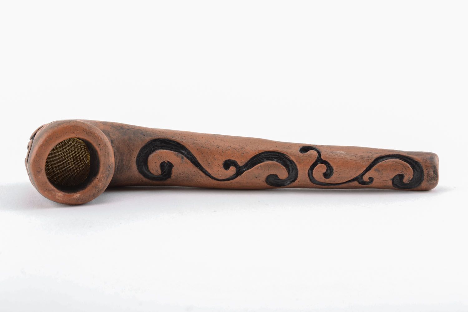 Pipe for smoking with a pattern photo 1
