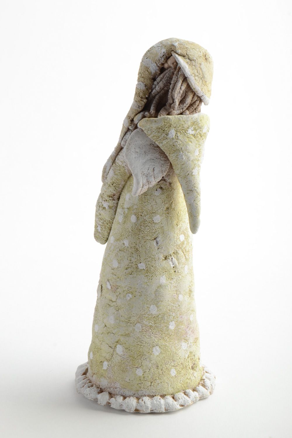 Statuette décorative faite main originale en pâte polymère Ange d'amour photo 3