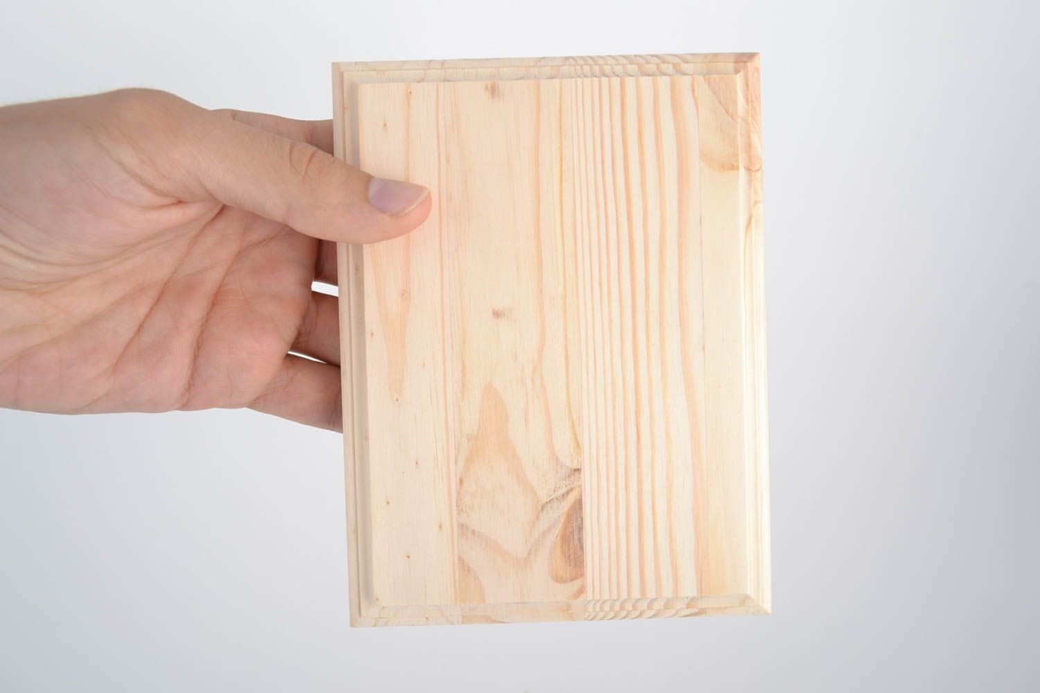 Panel rectangular de madera para decoración material para manualidades artesanal foto 5