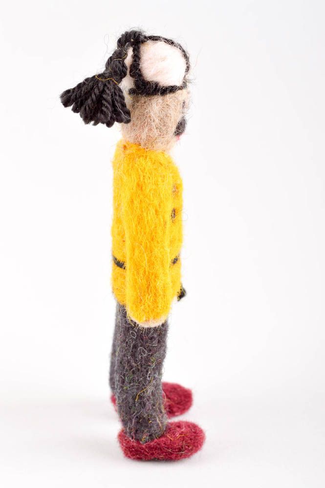 Muñeco de fieltro hecho a mano enfurtido juguete original regalo personalizado foto 3