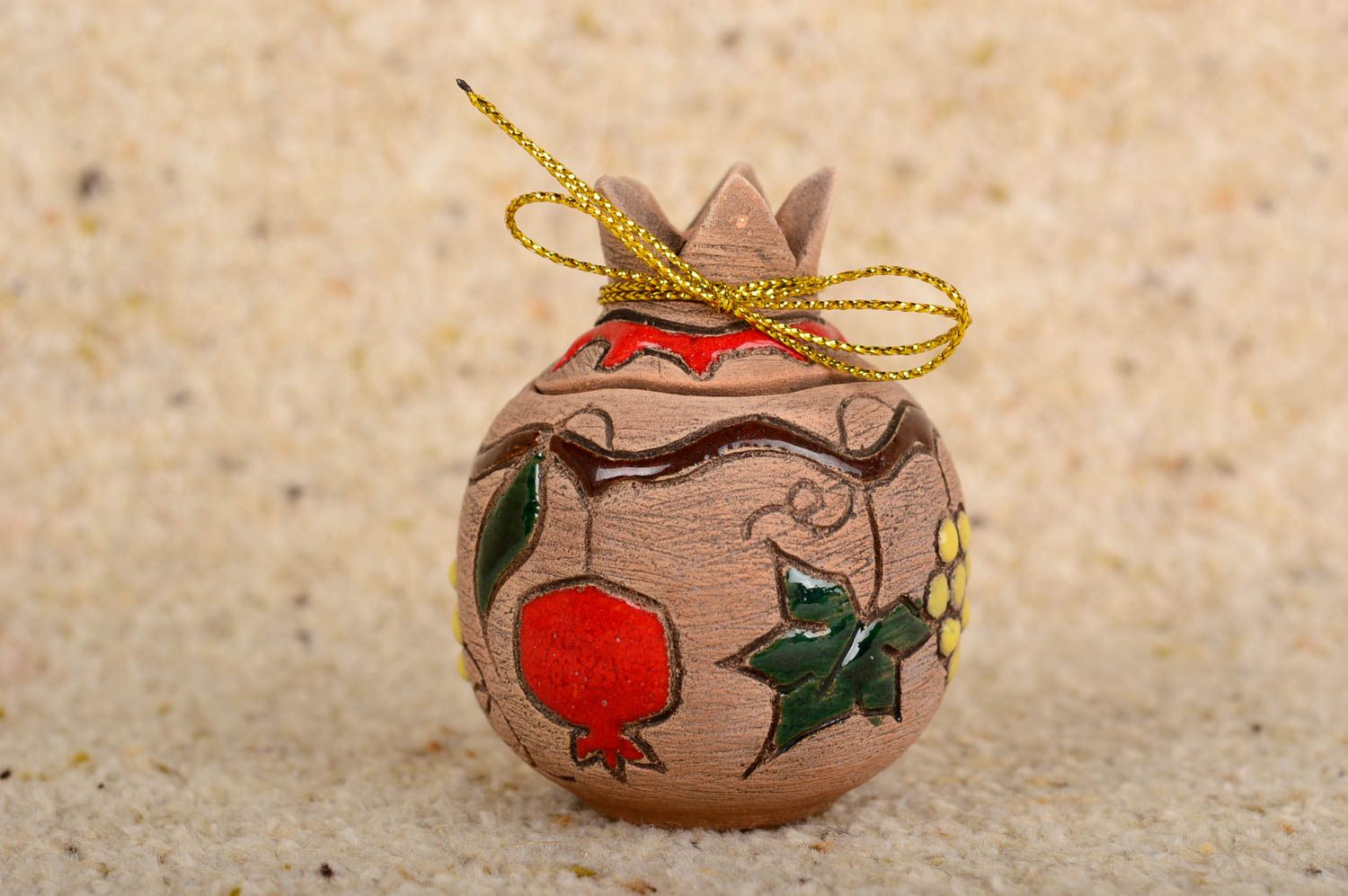 Joyero hecho a mano con forma de granada accesorio para mujer regalo original foto 1