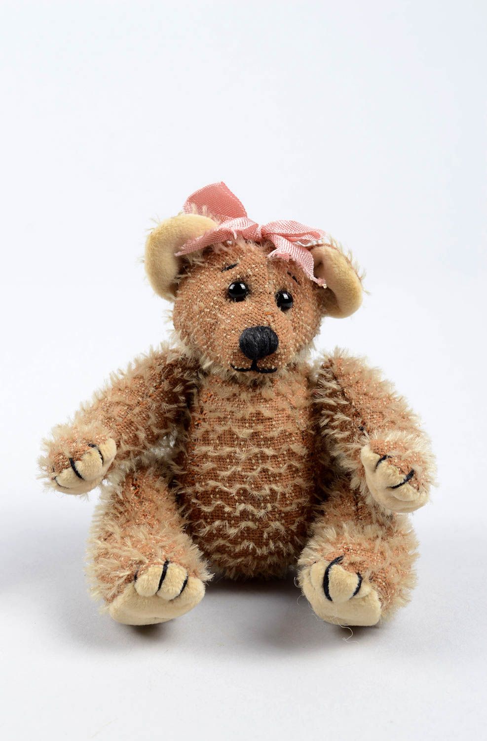Handmade stylish soft toy unusual textile toy beautiful interior decor photo 1