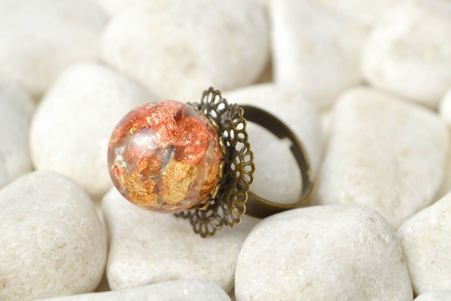 Handmade ring designer accessory gift ideas unusual jewelry gift for her photo 1