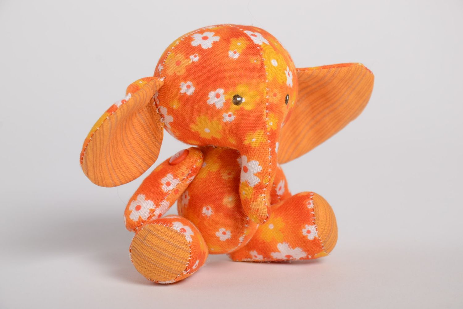 Игрушка слон ручной работы игрушка животное из ткани мягкая игрушка слоник фото 2