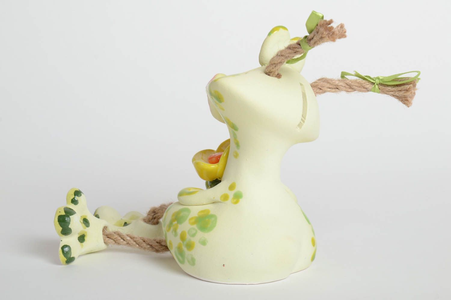 Handgemachte Keramik Spardose Frosch Geschenkidee für Kinder lustige Spardose  foto 4