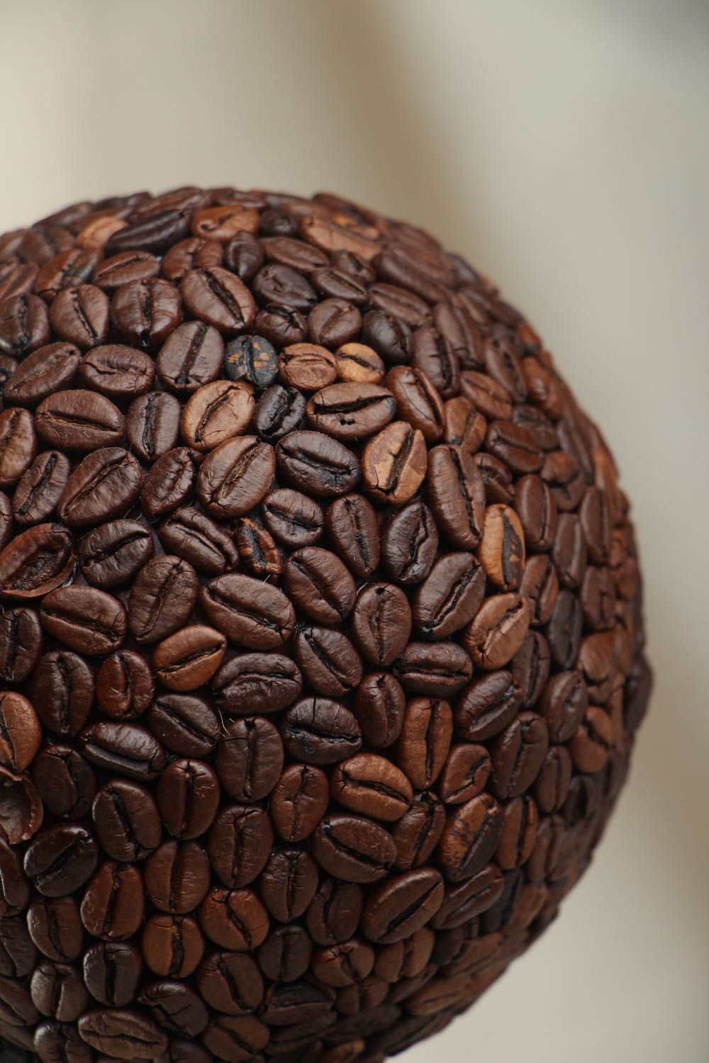 Topiario albero decorativo fatto a mano di grani caffè alberello della felicità foto 2