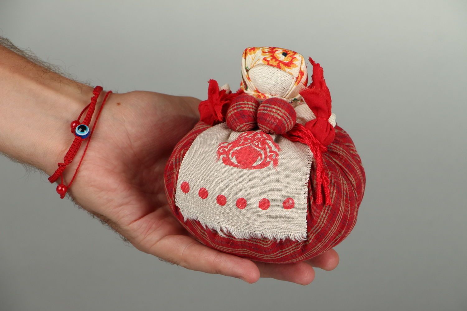 Традиционная народная кукла Кубышка-травница фото 1