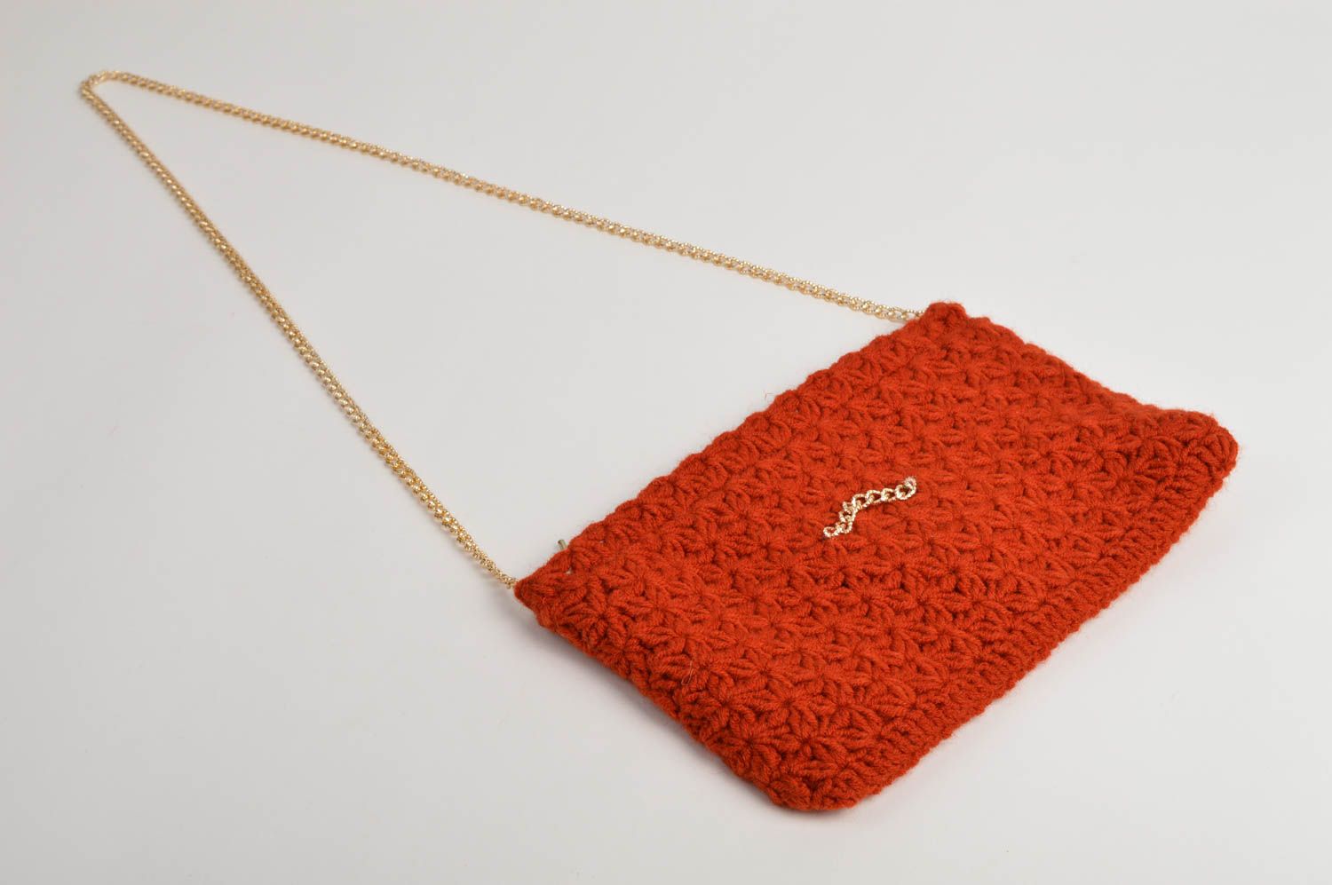 Handmade beautiful crocheted bag unusual designer bag textile cute bag photo 3