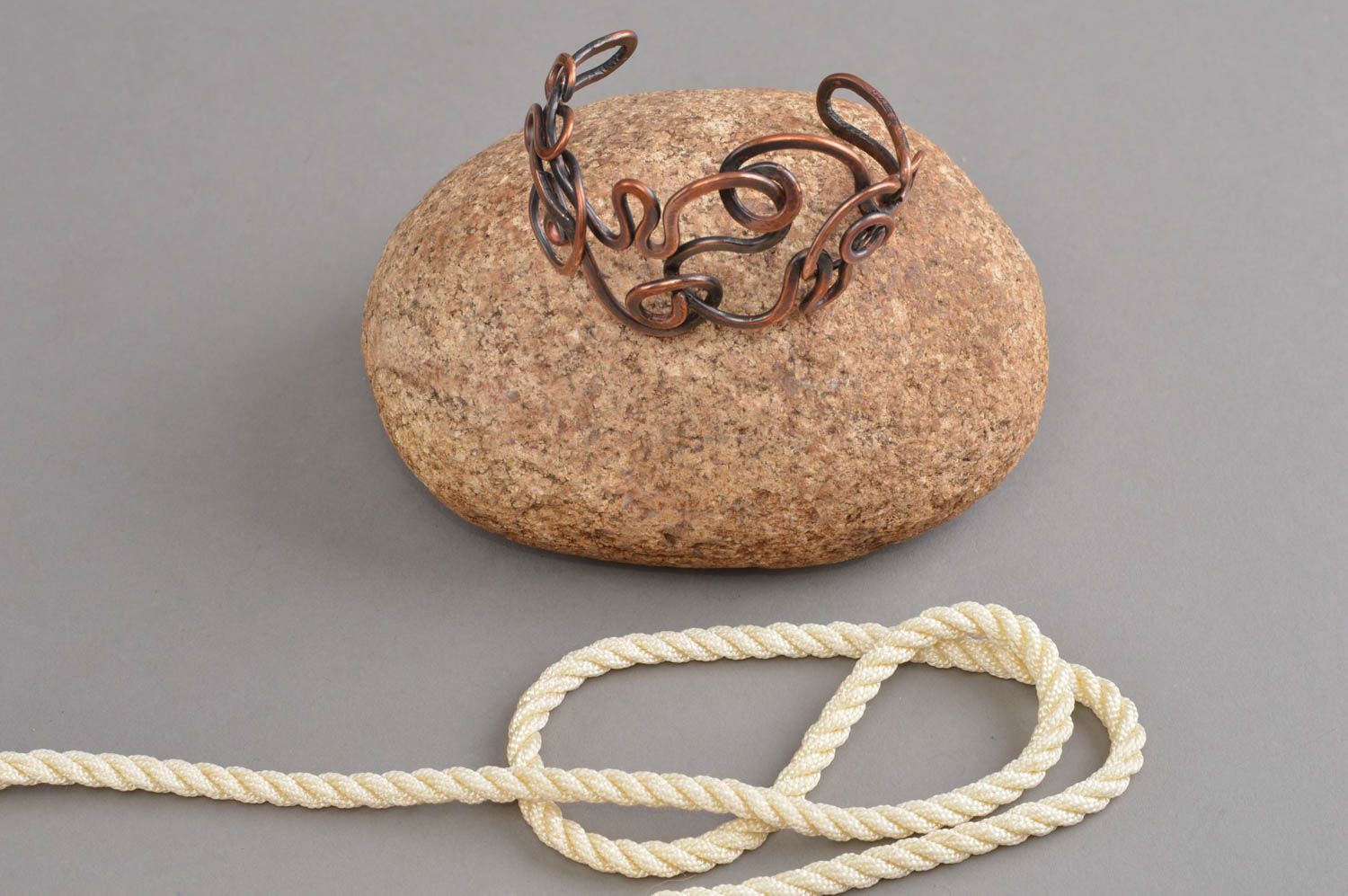 Handmade jewelry copper bracelet women's accessory best gift ideas for girls photo 1