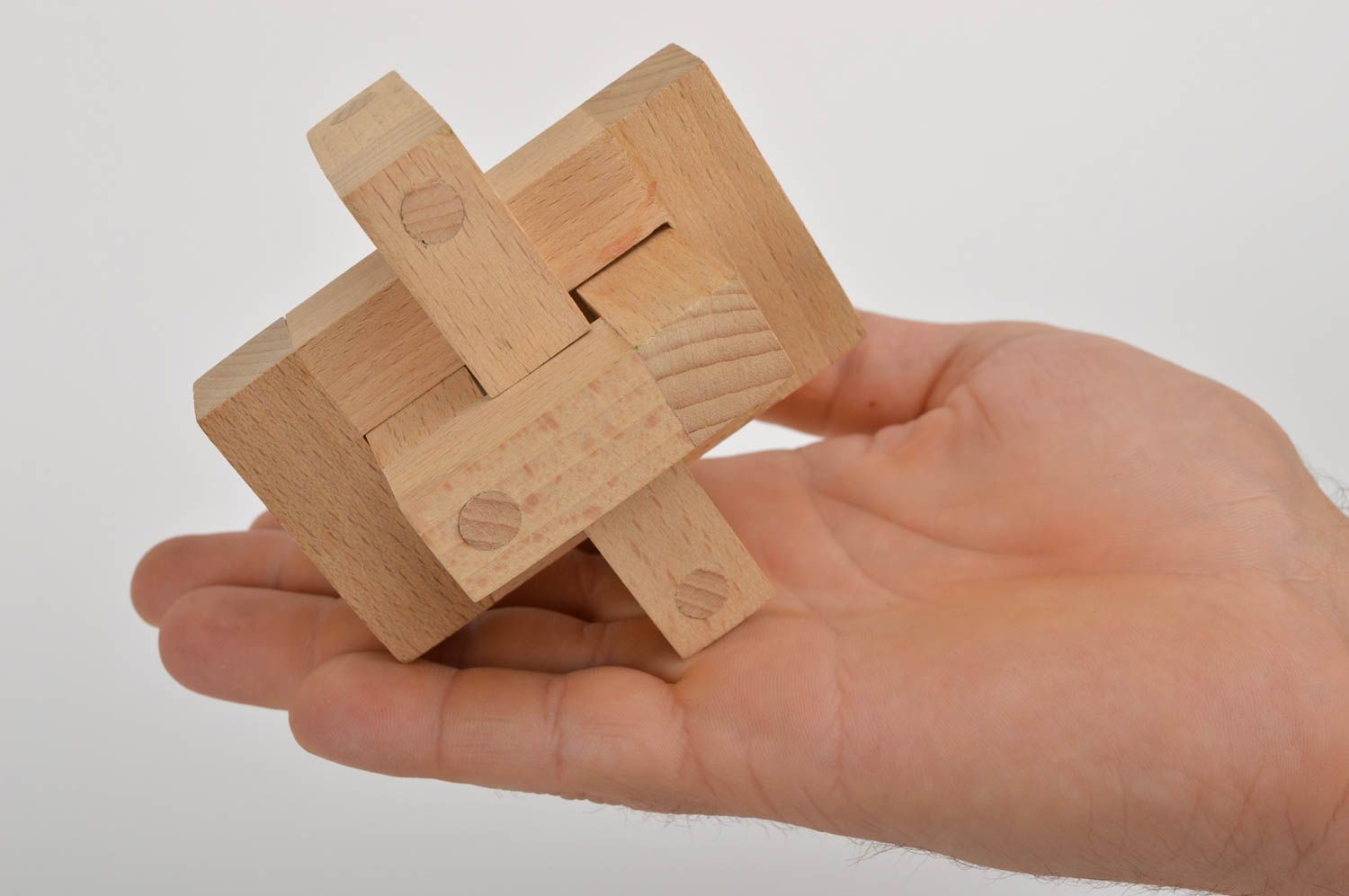 Juguete artesanal para niños figura de madera regalo original Castillo foto 2