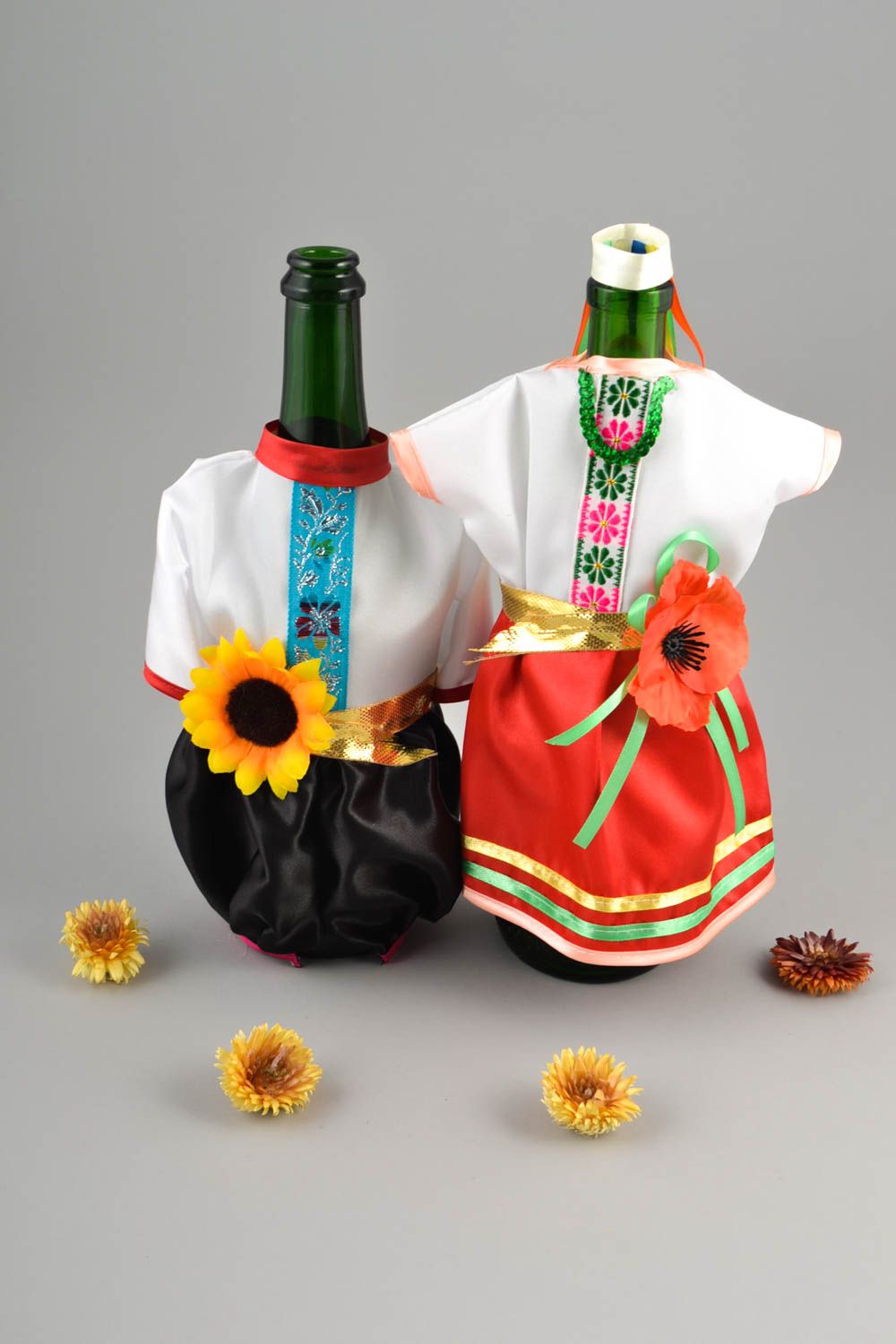 Fundas para botellas artesanales para casa decoración original regalo especial foto 1