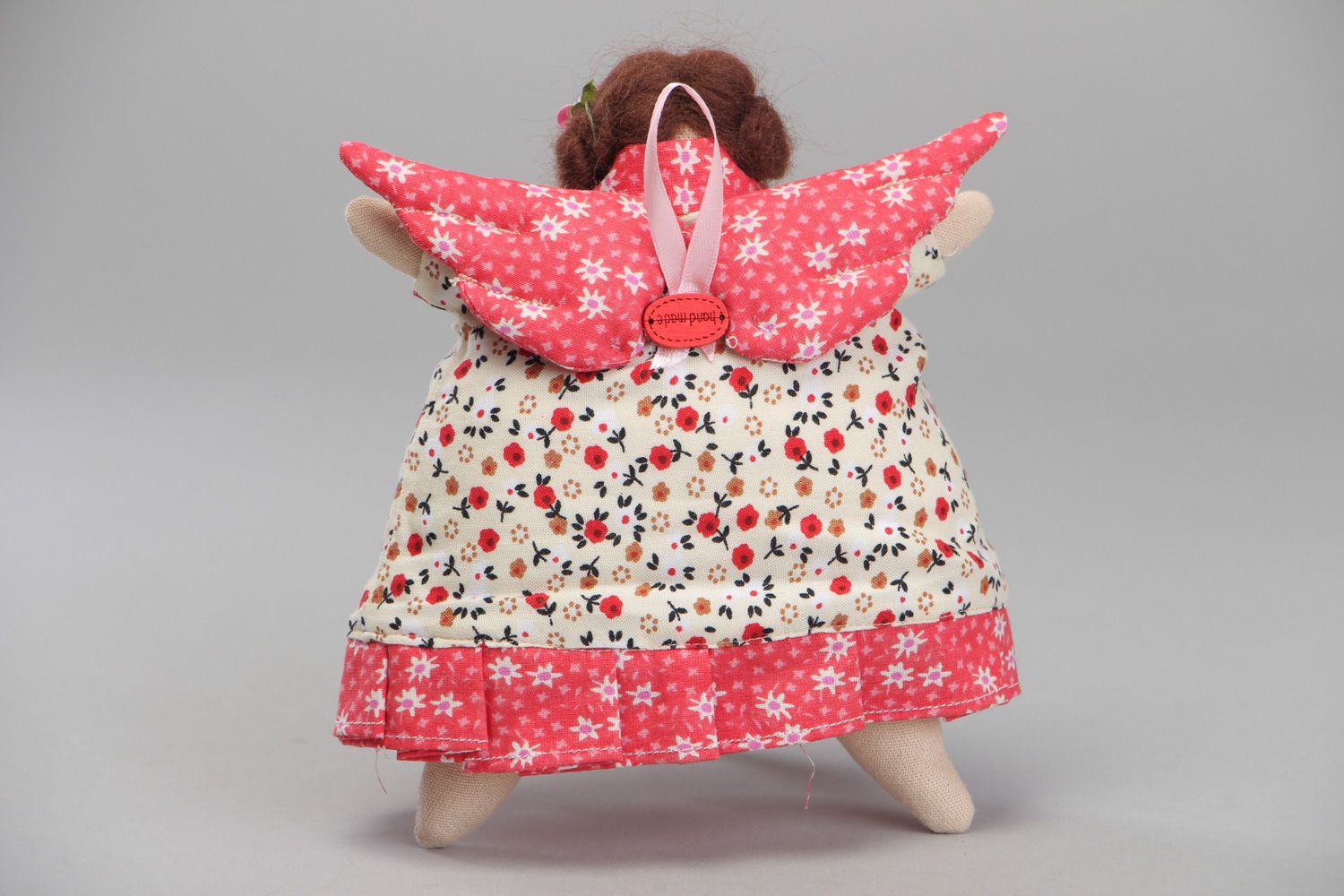 Handmade designer fabric doll Angel of Cakes photo 3