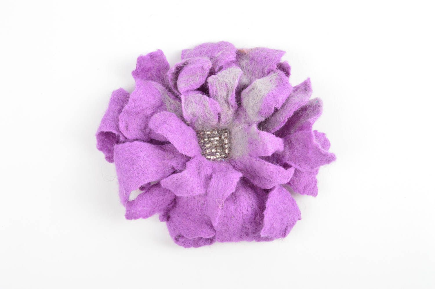 Exclusive handmade flower brooch felted wool brooch jewelry gifts for her photo 4