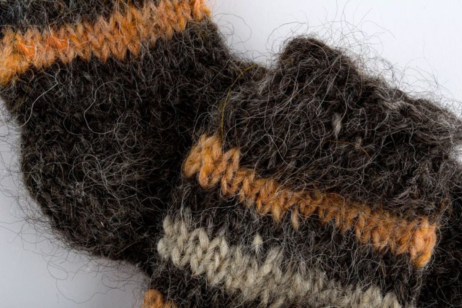 Calzini di lana per donna fatti a mano Abbigliamento da donna Calzini neri
 foto 3