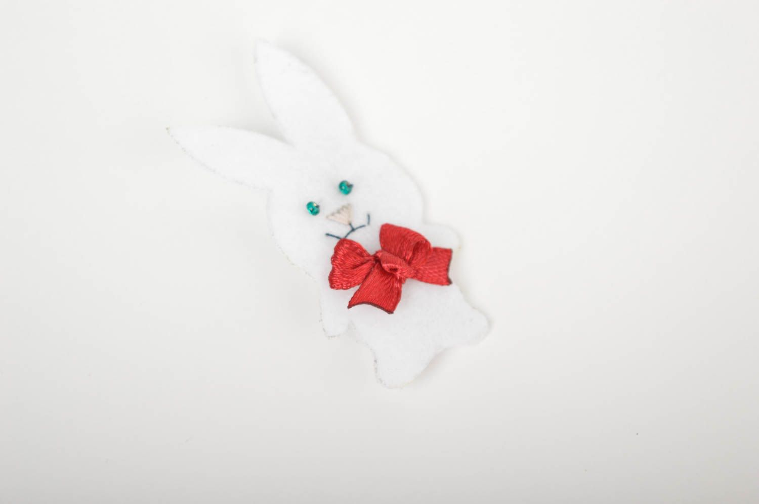 Broche hecho a mano con forma de conejo accesorio de moda regalo personalizado foto 4