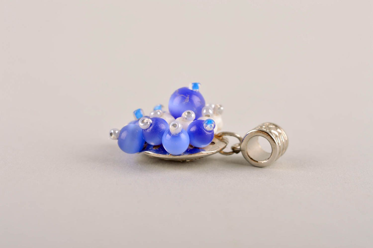 Handmade jewelry beaded jewelry pendant necklace designer accessories gift ideas photo 3