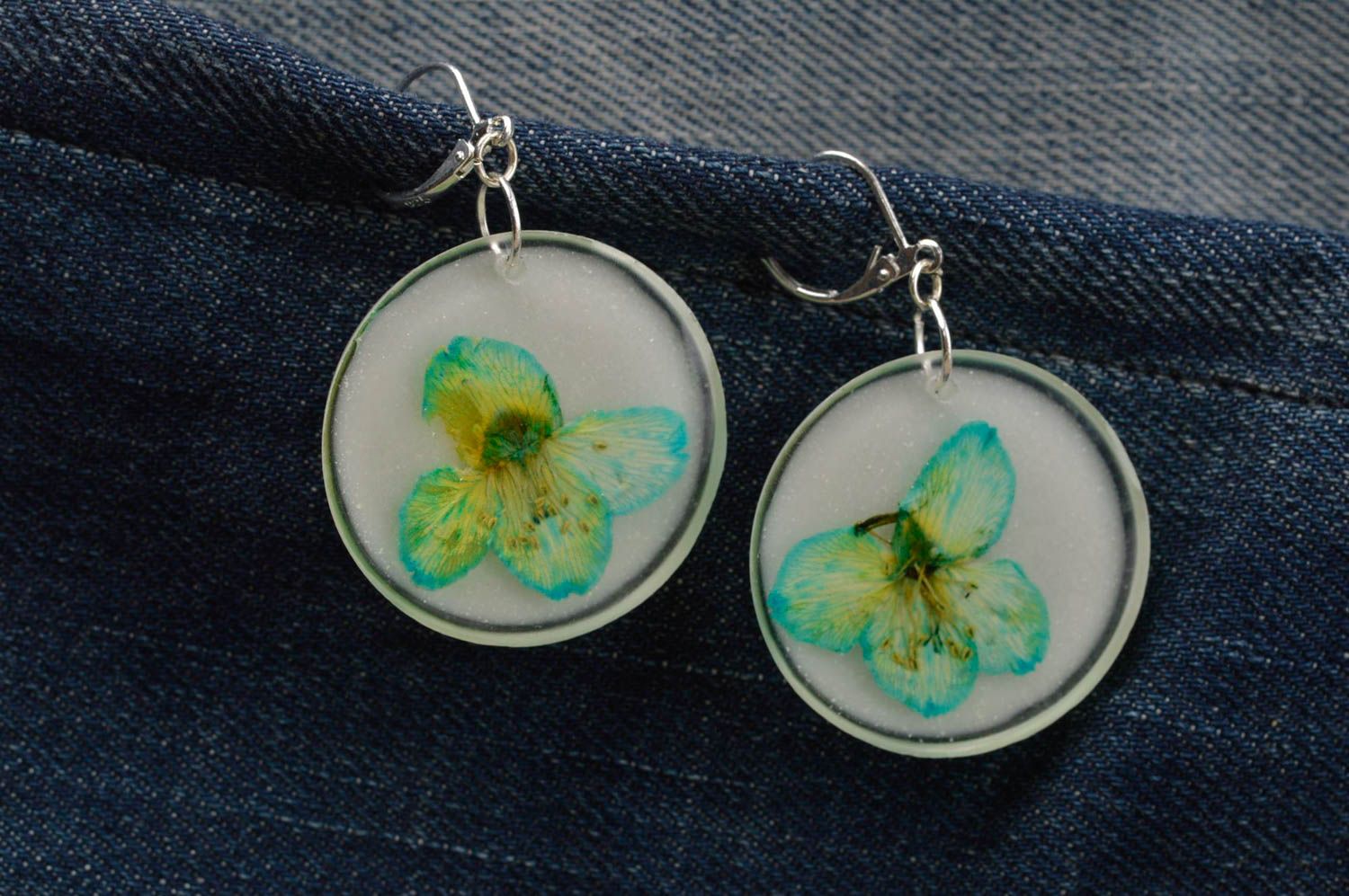 Homemade botanical earrings cute earrings designer accessories gifts for girls photo 1