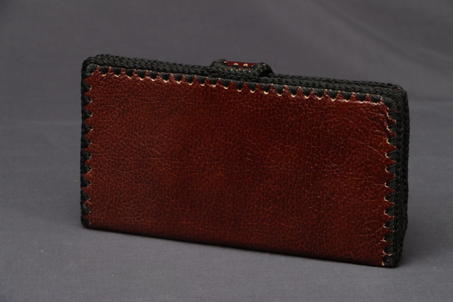 Cherry leather wallet photo 2