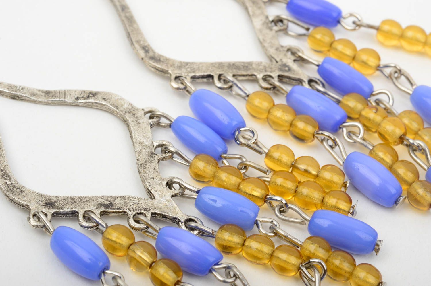 Handmade earrings designer jewelry unusual accessory gift ideas beads earrings photo 5