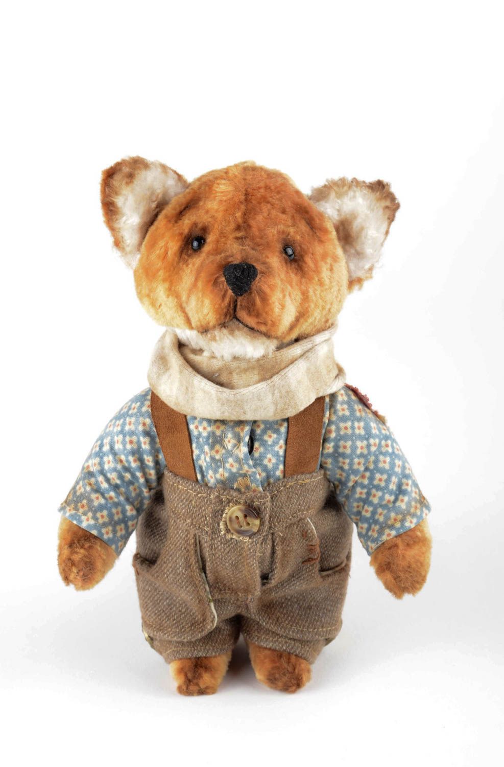 Handmade stuffed toy fox toy soft toy cute baby toys collectible toy for baby photo 1