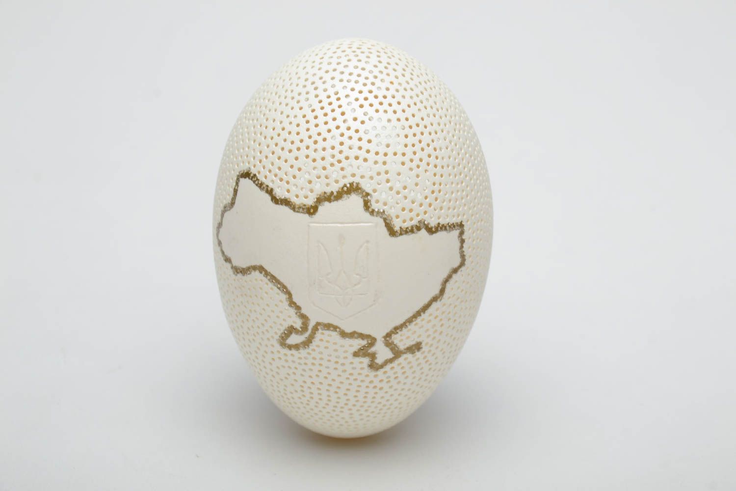 Гусиное яйцо с гравировкой Украина фото 2