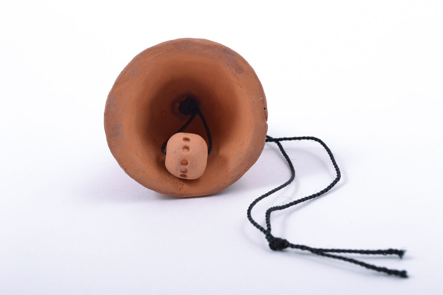 Handmade miniature ceramic bell photo 5