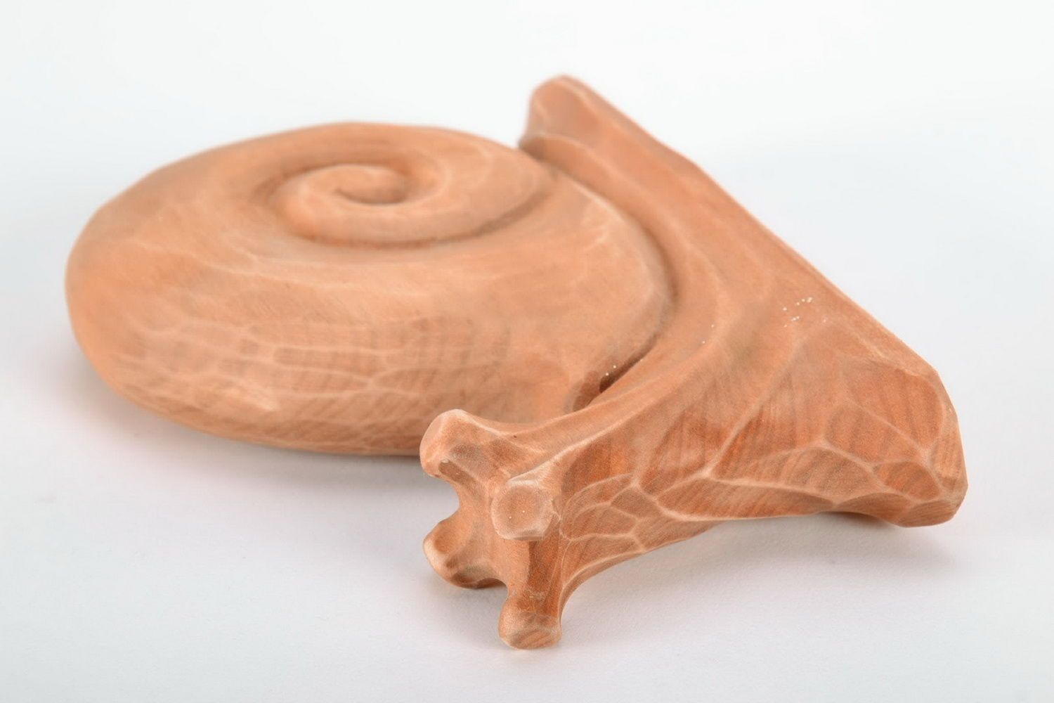 Escargot déco fait main Statuette en bois érable design Déco maison sculptée photo 5
