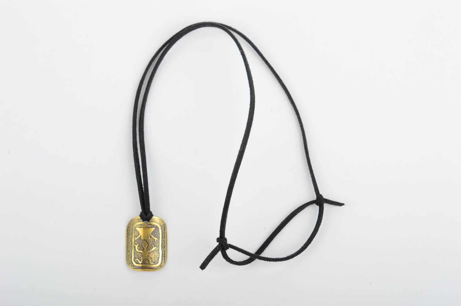 Handmade designer brass pendant unusual cute accessory feminine pendant photo 2