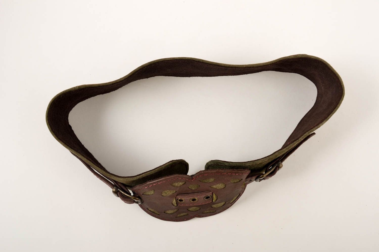 Cinturón de cuero hecho a mano accesorios de cuero natural regalo para mujer  foto 2