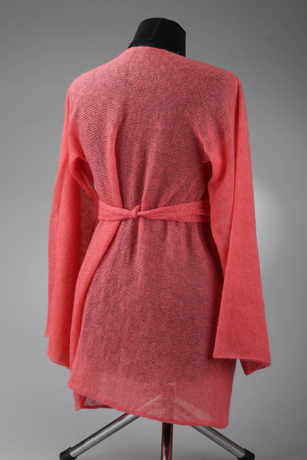 Pink cardigan from mohair photo 6