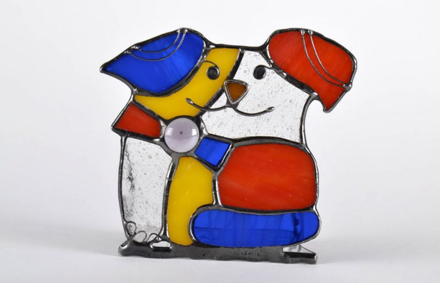 Stained glass candlestick Puppy photo 1