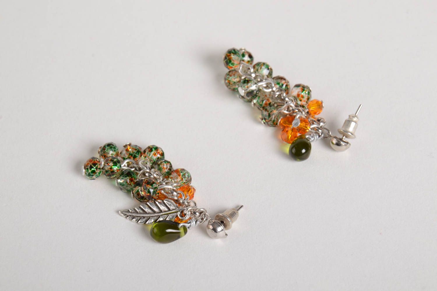 Cute handmade beaded earrings crystal earrings cool accessories for girls photo 5