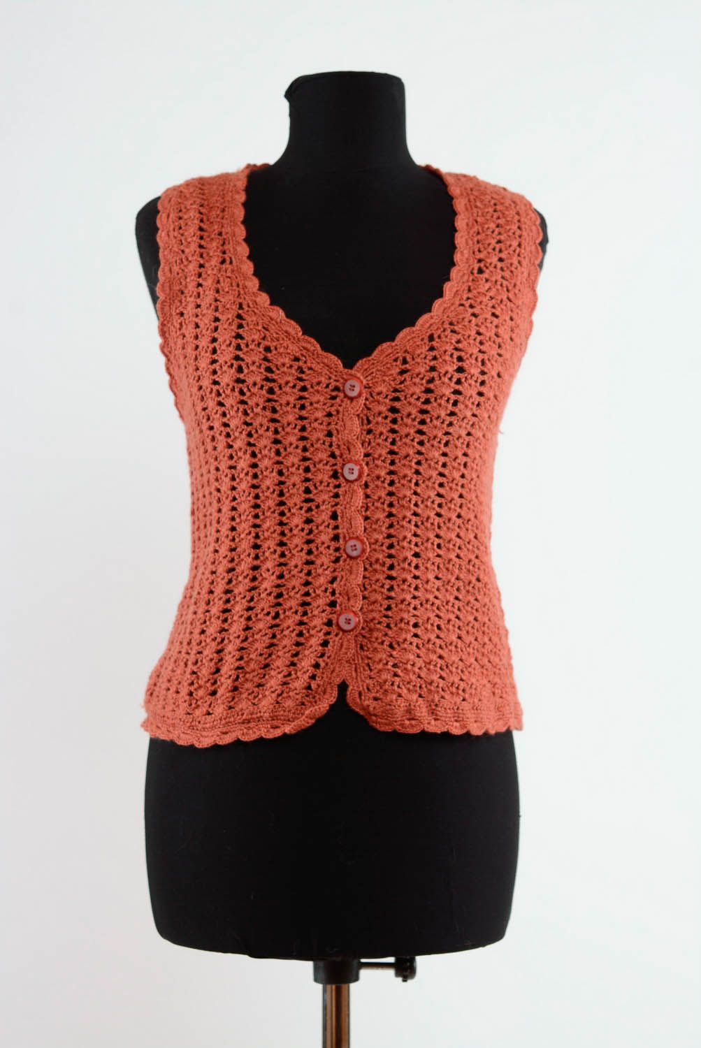 Crocheted vest photo 2