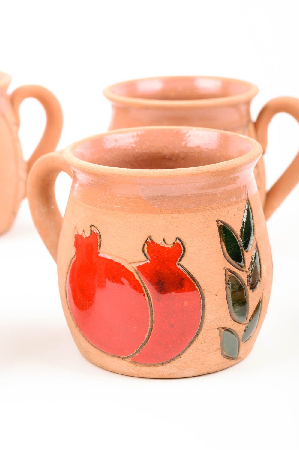 Tazas artesanales de arcilla para té menaje de cocina regalos originales  foto 4