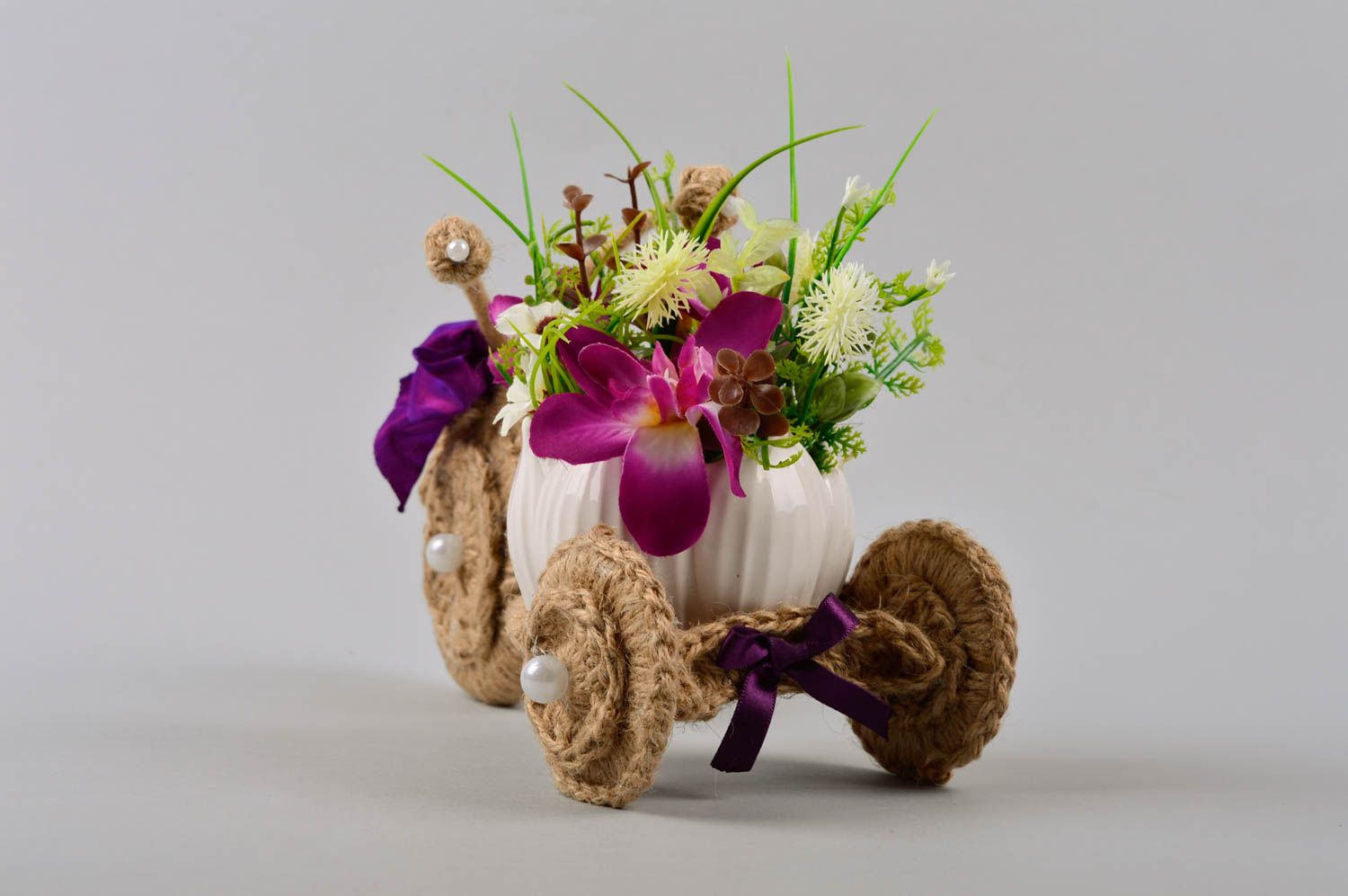 Artificial interior decor handmade beautiful bouquet decorative accessories photo 5