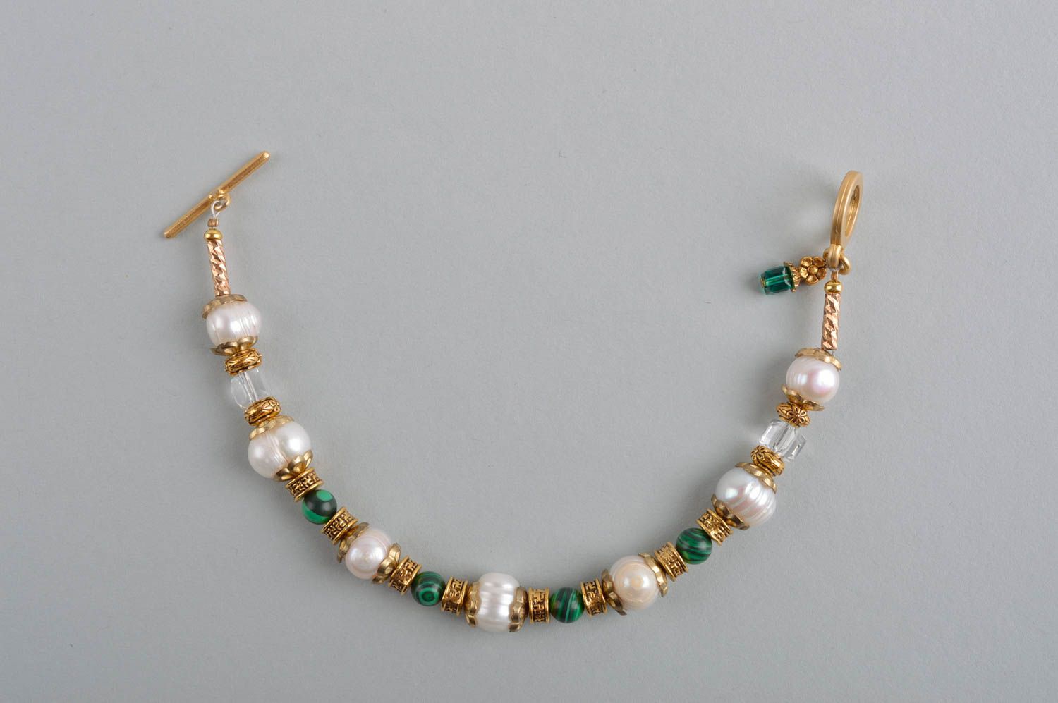 Handmade jewelry set bead bracelet dangling earrings gemstone jewelry cool gifts photo 5