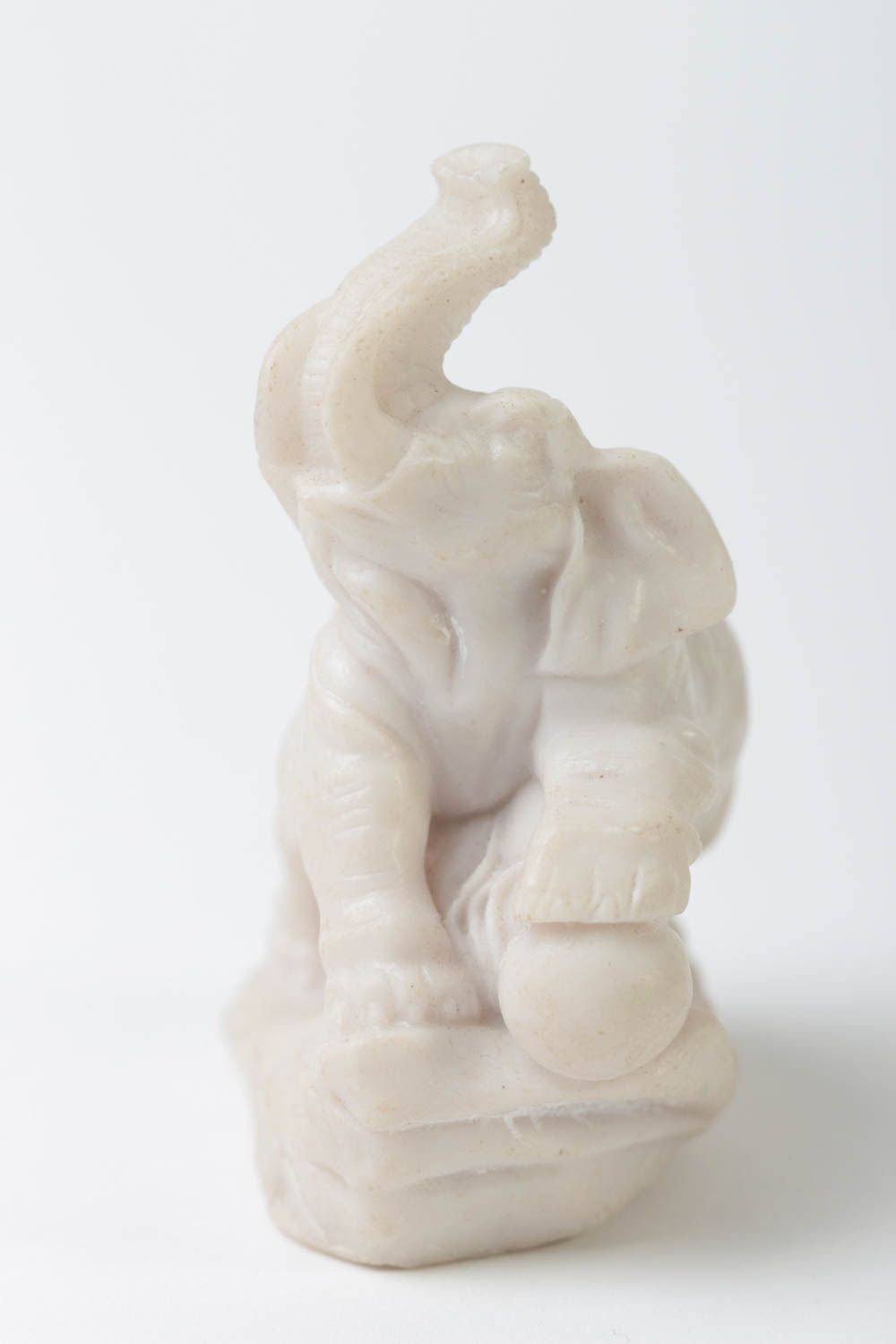 Фигурка слона под роспись из полимерной смолы и мраморной пудры ручной работы фото 3
