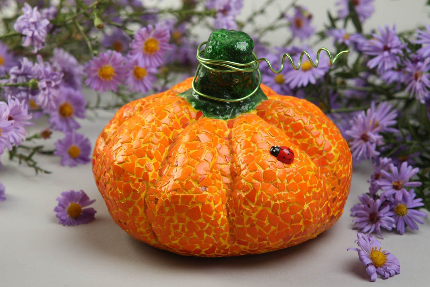 Cute designer toy interesting unusual accessories lovely handmade pumpkin photo 1