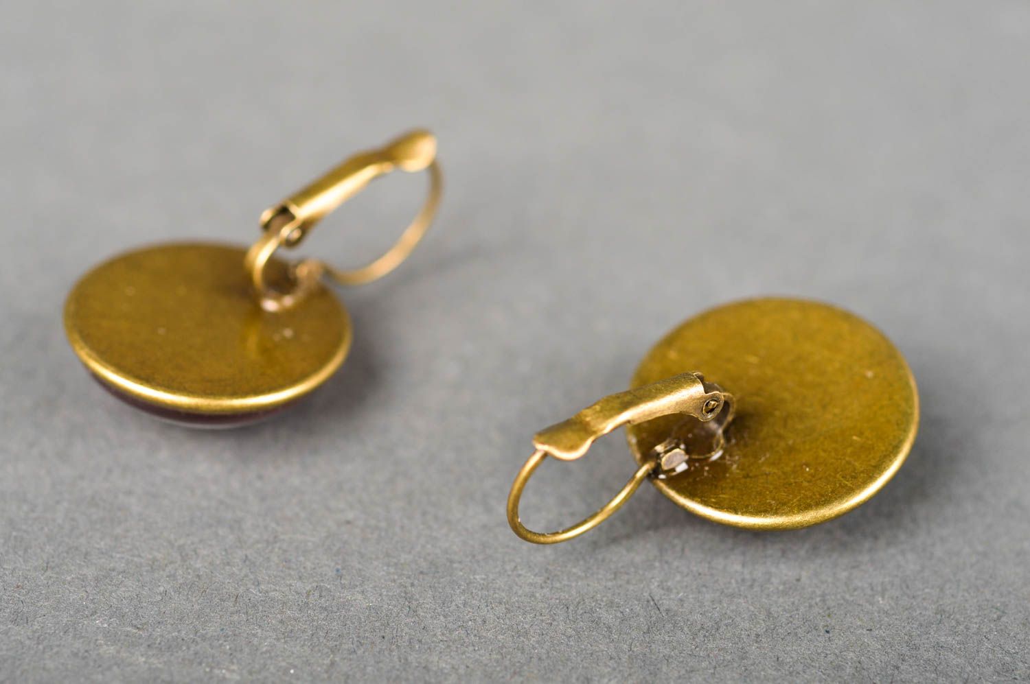 Handmade earrings with charms designer metal earrings jewelry for women photo 4