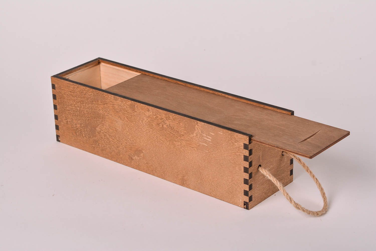 Декоративный ящик хэнд мэйд ящик для хранения деревянный ящик пенал темный фото 2