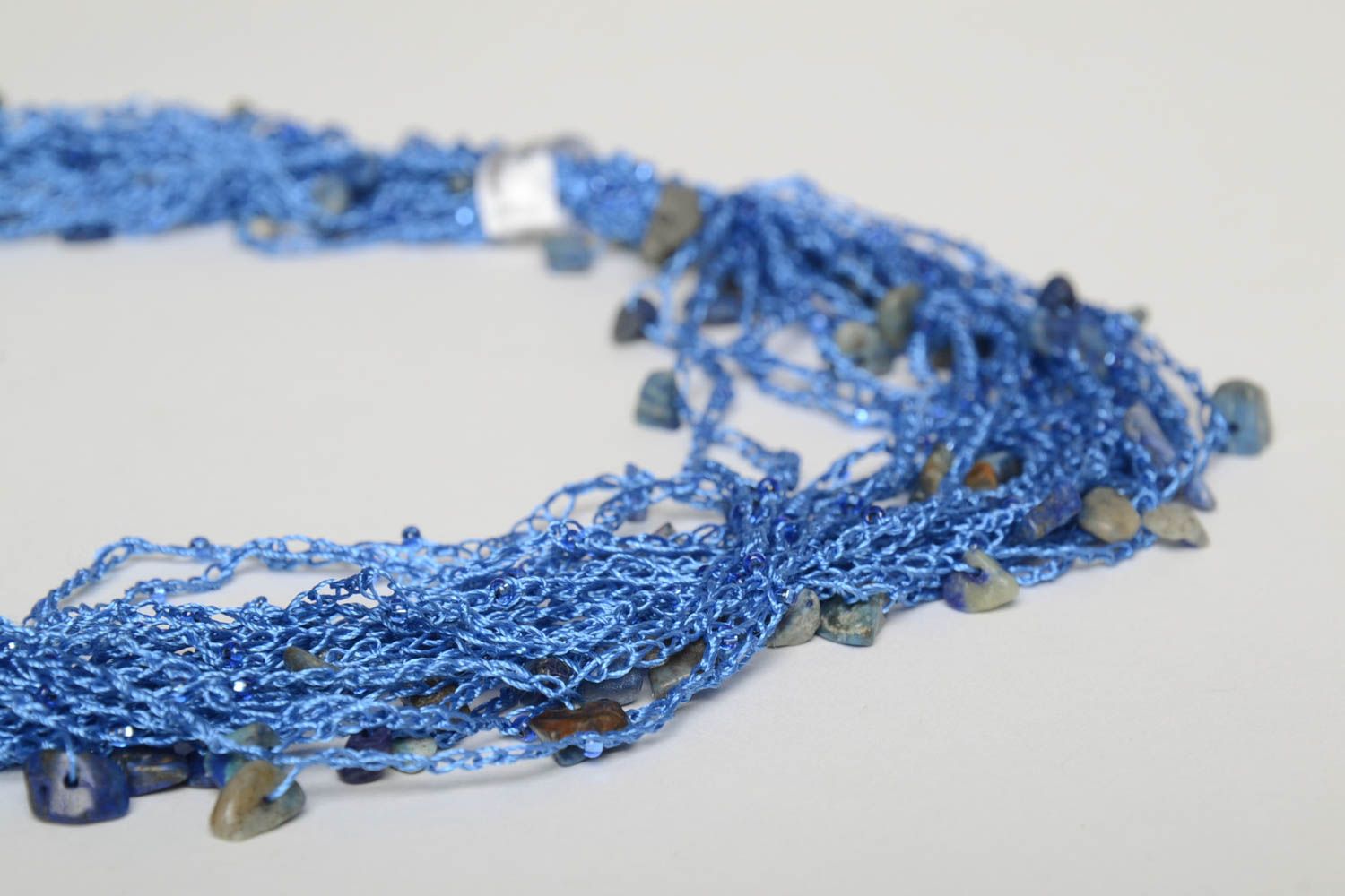 Stylish handmade crochet necklace textile jewelry designs crochet ideas photo 5