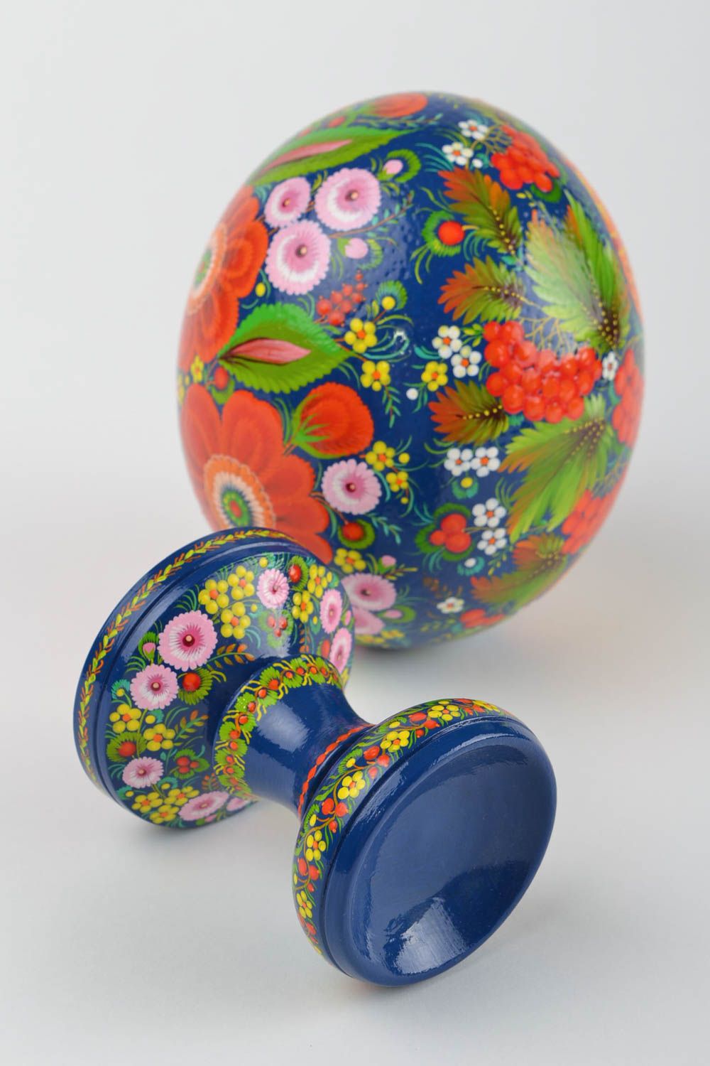 Huevo pintado hecho a mano decoración de interior regalo original para mujeres foto 9