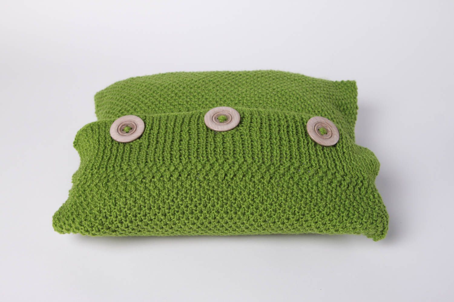 Funda de almohada artesanal almohada blanda verde ropa de cama regalo para mujer foto 3