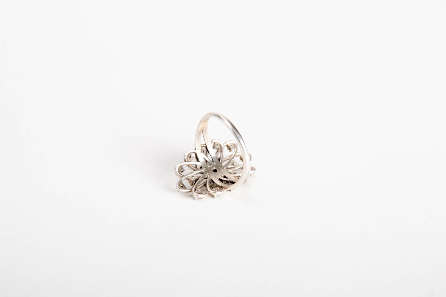 Stylish handmade fine silver ring womens ring designs fashion accessories photo 5