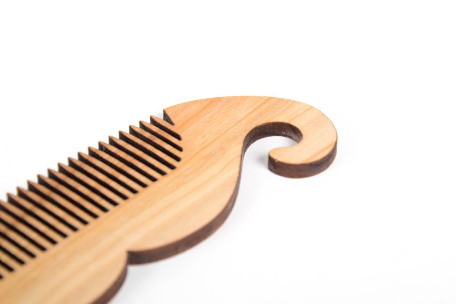 Stylish handmade wooden comb for men mustache comb beard comb best gifts for him photo 5