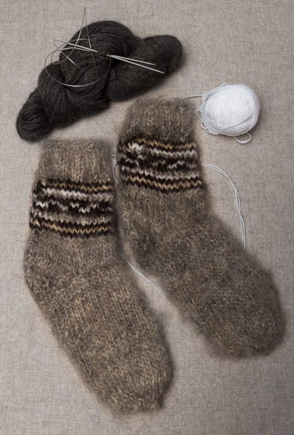 Knitted socks for men photo 1