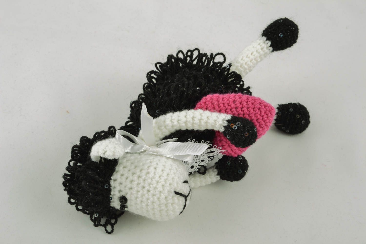 Peluche tricotée faite main Mouton  photo 1
